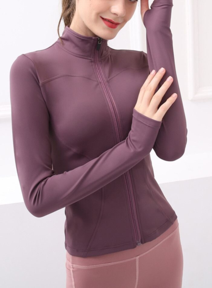 2022 Zipper Cardigan Sportswear Women Soft Yoga Coat